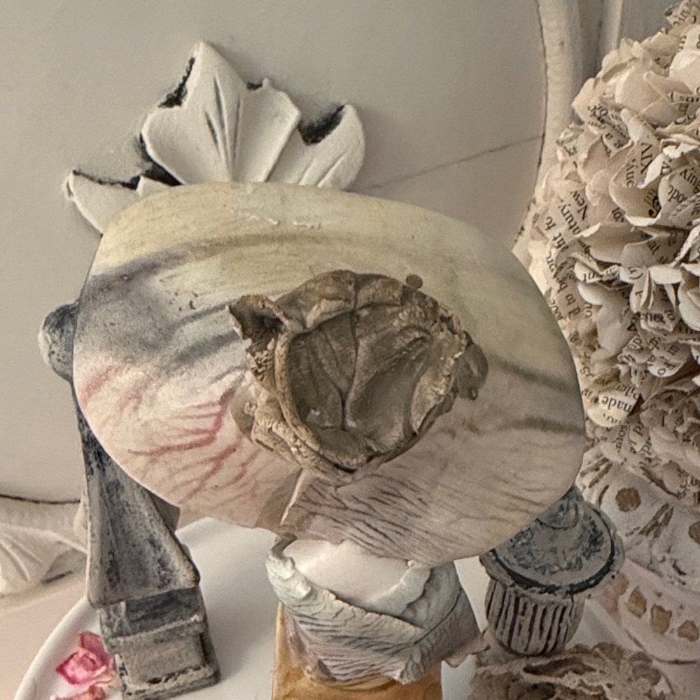 Zampiva Spaghetti Art  Pink and Blue Ceramic Lady Bust Sculpture Italy - Picture 5 of 9